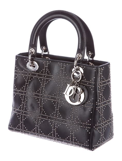 studded lady dior bag|pre owned christian Dior bags.